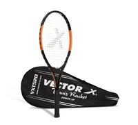 Vector X VXT-520 Strung Tennis Racquet | Material: Graphite | Lightweight | Heavy Construction | Shock Absorption Effect | Head Shape: Oval Shape