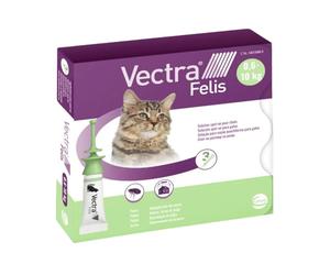 VECTRA 3D Felis Solution spot-on pour chats 3 pipettes