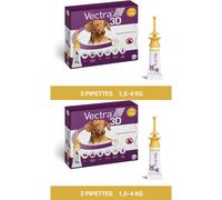 VECTRA 3D Solution Spot-On pour Chiens 1,5 - 4 kg Set(S) 2x1 pc(s)