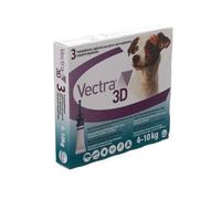 Vectra® 3D Solution Spot-On pour Chiens de 4-10 kg Pipettes 3x1,6 ml