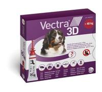 Vectra Pipettes Vermifuges 3D pour Chiens de Plus de 40 kg | 3 Drops