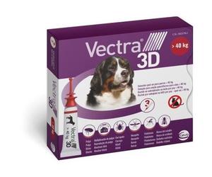 Vectra Pipettes Vermifuges 3D pour Chiens de Plus de 40 kg | 3 Drops