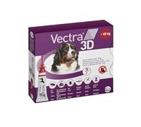 Vectra Vectra 3D Spot-on Solution 3 pipettes 8 ML pour Chiens 40 kg Rouge
