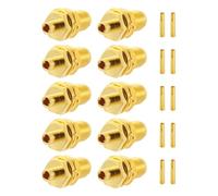 Vecys 10 PCS SMA Connecteurs SMA Femelle Bulkhead Connecteur à Souder pour RG405 .086" Câble Coaxial RF Semi-Rigide