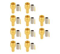 Vecys 10 PCS SMA Connecteurs SMA Mâle Connecteur à Sertir pour RG58 RG142 RG400 VLMR195 Câble Coaxial RF