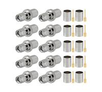 Vecys 10 PCS SMA Connecteurs SMA Mâle Connecteur à Sertir pour RG8 VLMR400 RG213 Câble Coaxial RF
