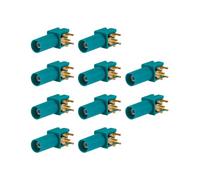 Vecys 10 Pièces Fakra Z Mâle vers Fakra Z Type Mâle Connecteur à Angle Droit Waterblue 5021 PCB Monter