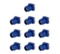 Vecys 10PCS Connecteurs Mâles Fakra C Connecteur Fakra C Mâle Bleu pour Montage sur Circuit Imprimé pour RG316 RG174 VLMR100 Câble