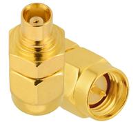 Vecys 2 Pièces Adaptateur SMA Mâle vers MCX Femelle 50 Ohm SMA vers MCX RF Adaptateur Coaxial pour Antenne 4G LTE WiFi WLAN Système GPS sans Fil