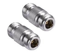 Vecys 2 Pièces N Type Femelle à N Type Femelle Adaptateur de Câble Coaxial 50 Ohm pour Antenne Radio WiFi CB