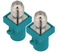Vecys 2 Pièces SMA Femelle vers Fakra Z Mâle RF Coaxial Adaptateur 50 Ohm SMA vers Fakra Z Connecteur Coaxial Adaptateur pour Antenne Radio RF Coaxial Câble