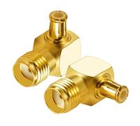 Vecys 2 Pièces SMA vers MCX Adaptateur d'antenne Coaxiale RF Adaptateur de Prise d'autoradio pour Radio Dab Dab+ Antenne FM/AM 4G GPS sans Fil