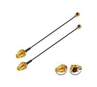 Vecys 2 Pièces U.F.L1 à RP-SMA Femelle Câble Coaxial Faible Perte 8" /20CM U.F.L1 1.13mm Mini-Coaxial Pigtail Cable pour Routeurs Sans fil Mini Cartes Réseau PCIE Répéteur WAN Wi-Fi PCI