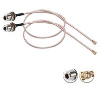 Vecys 2 Pièces U.F.L1 vers N Type Femelle Câble Coaxial Faible Perte 12" /30CM RG178 Câble Coaxial Pigtail pour Routeurs Sans Fil Mini PCIE Network Cards PCI Wi-Fi WAN Repeater