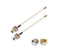 Vecys 2 Pièces U.F.L1 vers N Type Femelle Câble Coaxial Faible Perte 2" /5CM RG178 Câble Coaxial Pigtail pour Routeurs Sans Fil Mini PCIE Network Cards PCI Wi-Fi WAN Repeater