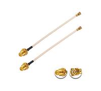 Vecys 2 Pièces U.F.L1 vers RP-SMA Femelle Câble Coaxial Faible Perte 2" /5CM RG178 Câble Coaxial Pigtail pour Routeurs Sans Fil Mini PCIE Network Cards PCI Wi-Fi WAN Repeater