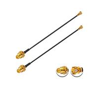 Vecys 2 Pièces U.F.L1 vers RP-SMA Femelle Câble Coaxial Faible Perte 8" /20CM U.F.L1 1.37mm Câble Coaxial Pigtail pour Routeurs Sans fil Mini PCIE Network Cards PCI Wi-Fi WAN Repeater