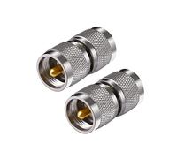 Vecys 2PCS Adaptateurs UHF PL-259 UHF Mâle vers Mâle SO-239 Adaptateur de Câble Coaxial Connecteur pour Radio Amateur