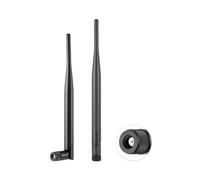 Vecys 2PCS Double Bande WiFi Antenne 2.4GHz 5GHz 5.8GHz Antenne Externe RP-SMA Mâle 5dBi 19cm/7in pour Routeur sans Fil Mobile Hotspot WiFi Wireless DVR Video Recorder Wireless LAN