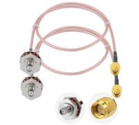 Vecys 2PCS SMA Câble SMA Mâle vers Femelle Boîtier Étanche M16 18"/45CM RG316 RF Câble Coaxial à Faible Perte pour Routeur Antenne Amplificateur de Signal Adaptateur Sans Fil