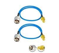 Vecys 2PCS SMA Femelle vers N Type Mâle Câble Coaxial RF N Type RF Coaxial Pigtail Câble 12" /30CM RG405 SMA Mâle 50 Ohm
