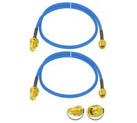 Vecys 2PCS SMA Mâle à Femelle Câble Coaxial RF 50 Ohm 20" /50CM RG402 SMA RF Coax Coaxtail Câble