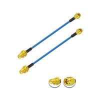 Vecys 2PCS SMA Mâle à SMA Femelle Câble Coaxial RF 50 Ohm 6" /15CM RG405 RF Coax Coaxtail Câble