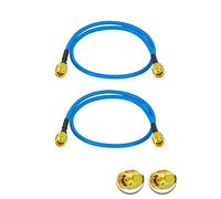 Vecys 2PCS SMA Mâle à SMA Mâle Câble coaxial RF Câble Coaxial RF Pigtail 12" /30CM RG405 50 Ohm Câble D'extension à Faible Perte