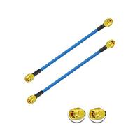 Vecys 2PCS SMA Mâle à SMA Mâle Câble Coaxial RF Câble coaxial SMA RF Pigtail 6" /15CM RG402 SMA Mâle 50 Ohm Câble D'extension à Faible Perte