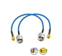 Vecys 2PCS SMA Mâle vers N Type Mâle Câble Coaxial RF N Type Câble Coaxial RF Pigtail 12" /30CM RG402 SMA Mâle 50 Ohm Câble D'extension à Faible Perte