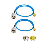 Vecys 2PCS SMA Mâle vers N Type Mâle Câble Coaxial RF N Type Câble Coaxial RF Pigtail 12" /30CM RG405 SMA Mâle 50 Ohm Câble D'extension à Faible Perte