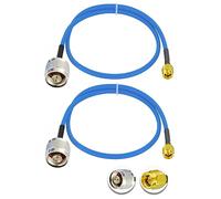 Vecys 2PCS SMA Mâle vers N Type Mâle Câble Coaxial RF N Type Câble Coaxial RF Pigtail 20" /50CM RG402 SMA Mâle 50 Ohm Câble D'extension à Faible Perte