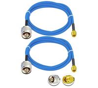 Vecys 2PCS SMA Mâle vers N Type Mâle Câble Coaxial RF N Type Câble Coaxial RF Pigtail 3.3ft/1M RG402 SMA Mâle 50 Ohm Câble D'extension à Faible Perte