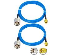 Vecys 2PCS SMA Mâle vers N Type Mâle Câble Coaxial RF N Type Câble Coaxial RF Pigtail 3.3ft/1M RG405 SMA Mâle 50 Ohm Câble D'extension à Faible Perte