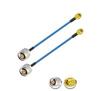 Vecys 2PCS SMA Mâle vers N Type Mâle Câble Coaxial RF N Type Câble Coaxial RF Pigtail 6" /15CM RG405 SMA Mâle 50 Ohm Câble D'extension à Faible Perte