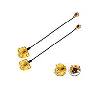 Vecys 2PCS U.F.L1 vers SMA Câble U.F.L1 vers SMA Femelle à Bride pour Mmontage sur Panneau 1.13mm Mini-Coaxial Pigtail Cable 4" /10CM pour Routeurs Sans fil Mini PCIE Network Cards