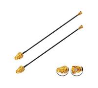 Vecys 2PCS U.F.L1 vers SMA Femelle Câble Coaxial Faible Perte 10" /25CM U.F.L1 1.37mm Mini-Coaxial Pigtail Cable pour Routeurs Sans fil Mini PCIE Network Cards PCI Wi-Fi WAN Repeater