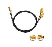 Vecys 2PCS U.F.L1 vers SMA Femelle Câble Coaxial Faible Perte 20" /50CM U.F.L1 1.37mm Mini-Coaxial Pigtail Cable pour Routeurs Sans fil Mini PCIE Network Cards PCI Wi-Fi WAN Repeater