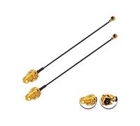Vecys 2PCS U.F.L1 vers SMA Femelle Câble Coaxial Faible Perte 8" /20CM U.F.L1 1.13mm Mini-Coaxial Pigtail Cable pour Routeurs Sans Fil Mini PCIE Network Cards PCI Wi-Fi WAN Repeater
