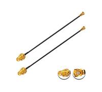 Vecys 2PCS U.F.L1 vers SMA Femelle Câble Coaxial Faible Perte 8" /20CM U.F.L1 1.37mm Mini-Coaxial Pigtail Cable pour Routeurs Sans fil Mini PCIE Network Cards PCI Wi-Fi WAN Repeater