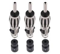 Vecys 3 Pièces DIN Mâle Connecteurs Autoradio FM AM Antenne de Voiture Universelle Prise DIN Connecteur en Cuivre pour Câble Coaxial de Extension RG174