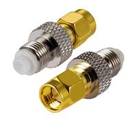 Vecys 4G Antenne Adaptateur SMA Mâle vers FME Femelle pour 2G 3G 4G LTE Antennes Routeurs Mobile Broadband WLAN Wireless(2 Pièces)