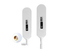 Vecys 4G LTE Antenne RP SMA Connecteur Mâle 12dBi 4G/5G Antenne Bâton de Colle Omnidirectionnelle à Gain Élevé 600-6000Mhz(Blanc, 2 PCS)