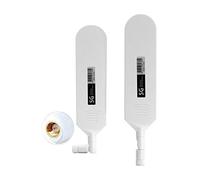 Vecys 4G LTE Antenne SMA Connecteur Mâle 15dBi 4G/5G Antenne Bâton de Colle Omnidirectionnelle à Gain Élevé 600-6000Mhz (Blanc, 2 PCS)