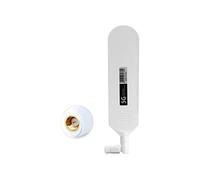 Vecys 4G LTE Antenne SMA Connecteur Mâle 15dBi 4G/5G Antenne Bâton de Colle Omnidirectionnelle à Gain Élevé 600-6000Mhz (Blanc, 1 PCS)