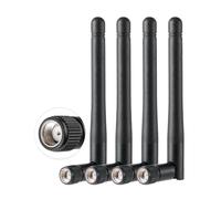Vecys 4PCS Double Bande WiFi Antenne 2.4GHz 5GHz 5.8GHz 1.5dBi MIMO RP-SMA Mâle Antenne pour WiFi Router Wireless LAN Card PCIe Card Router Video Surveillance Monitor
