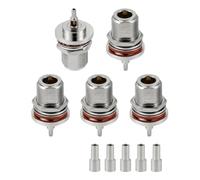 Vecys 5 PCS N Femelle Cloison à Sertir Connecteurs RF 50 Ohm N Jack Femelle Adaptateur de Connecteur Coaxial RF pour RG316 RG174 Câble Coaxial RF