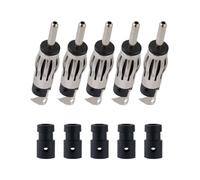 Vecys 5 Pièces DIN Mâle Connecteurs Autoradio FM AM Antenne de Voiture Universelle Prise DIN Connecteur en Cuivre pour Câble Coaxial de Extension RG58