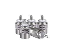 Vecys 5PCS PL-259 Connecteur 50 Ohm PL 259 UHF Connecteur à Souder Faible Perte pour VLMR-400 RG-8 Câble Coaxial