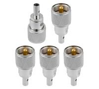 Vecys 5PCS PL259 UHF Mâles Connecteurs Coaxiaux Connecteur UHF Mâle PL259 à Souder 50 Ohm pour Câble Coaxial RG58 RG400 RG142